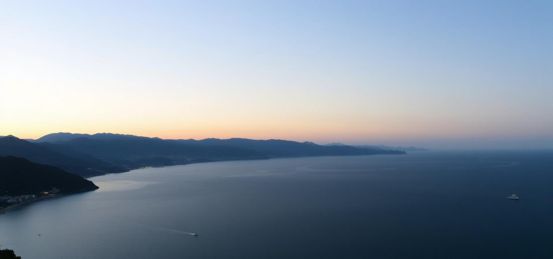 Costa del Sol coast at dusk